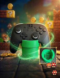 Suporte de Controle Cano Super Mario