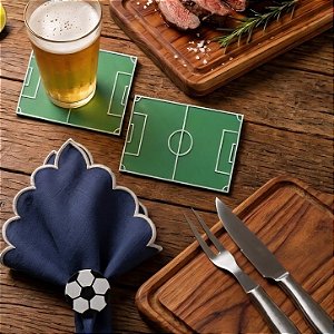 Porta Copos Futebol 4 pçs