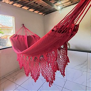 rede descanso losango vermelho