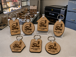 Chaveiros Corporativos em MDF Personalizados