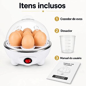 Cozedora de ovos elétrica Lorben com capacidade para 7 ovos