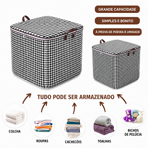 Caixa Armazenamento de Roupas e Cobertores 180L Grande Capacidade