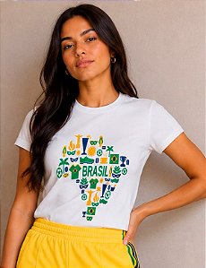 T- shirt canelada BRASIL é show