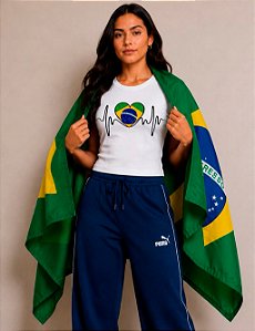 T- shirt canelada LOVE Brasil