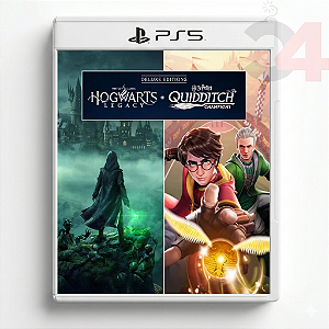 Pacote Hogwarts Legacy Deluxe + Harry Potter Campeões do Quadribol Deluxe PS4 / PS5 Digital