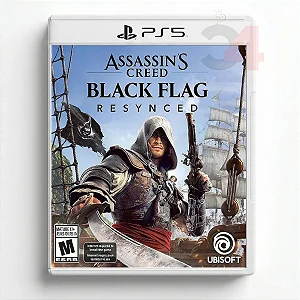 Assassins Creed Black Flag Resynced PS5 Mídia Digital Original