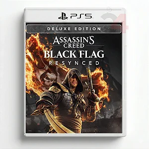 Assassin's Creed Black Flag Resynced Edição Deluxe PS5 Mídia Digital