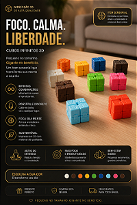 CUBO INFINITO ANTIESTRESSE – Diversão que não tem fim!