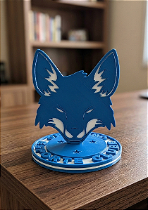 🦊💙 Raposa do Cruzeiro 12cm Decoração Torcedor Cruzeirense