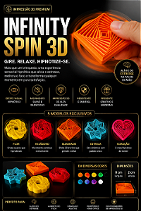 Brinquedo sensorial 3D mais hipnótico