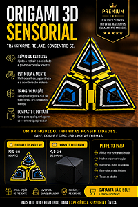 🧩 Origami Sensorial 3D Transformável – Antiestresse e Diversão Sem Fim!