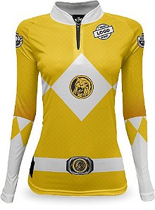 CAMISETA PERSONALIZADA KING BRASIL POWER RANGER AMARELA - CD0192