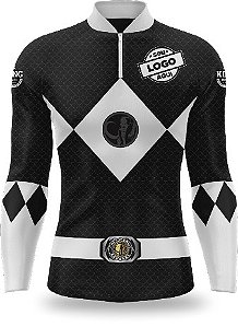 CAMISETA PERSONALIZADA KING BRASIL POWER RANGER PRETO - CD0195