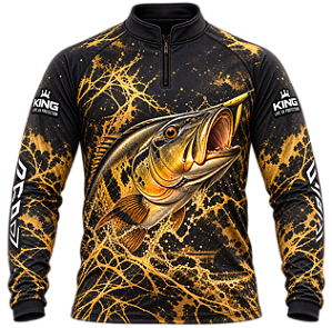 CAMISETA DE PESCA TUCUNARÉ IMPÉRIO DOURADO UV 50+ | KING – KD00801