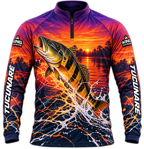 CAMISETA DE PESCA TUCUNARÉ PÔR DO SOL AMAZÔNICO UV 50+ | KING – KD00803