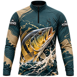 CAMISETA DE PESCA TUCUNARÉ MINIMAL PRO UV 50+ | KING – KD00806