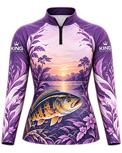CAMISETA DE PESCA FEMININA TUCUNARÉ ENCANTO DO RIO UV 50+ | KING – KD00816