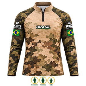 CAMISETA CAMUFLADA TERRA UV 50+ | KING - KD01074