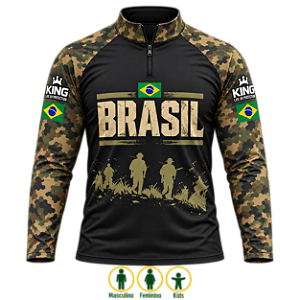 CAMISETA CAMUFLADA BRASIL UV 50+ | KING - KD01080