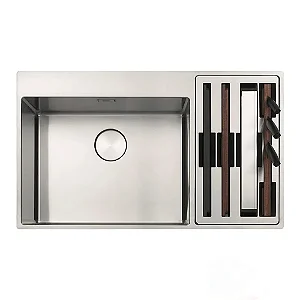 Cuba Box de Sobrepor Center Franke 86x51 c/ Acessórios e Válvula 4,5