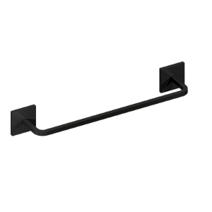 Toalheiro 20Cm Quada Preto Brilhante - 07.QD01.PB