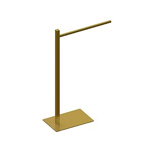 Toalheiro Bancada Haste Simples Quada Ouro Polido - 17.QD02.OP