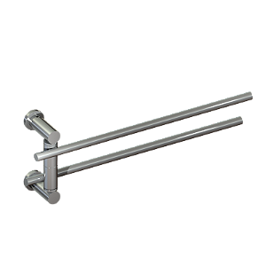 Toalheiro Articulado Parede 30Cm Round Cromado - 11.RD01.CR