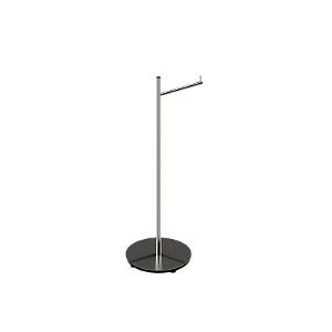 Coluna C/ Papeleira Round Inox Polido - 57.RD01.IP