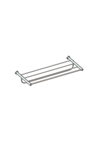 Toalheiro Rack 45Cm C/ Alca Round Cromado - 13.RD02.CR
