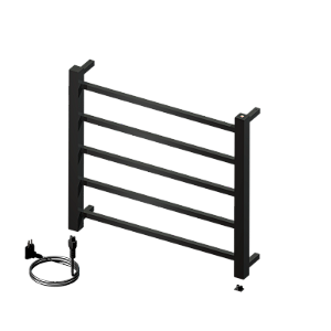 Aquecedor De Toalhas Peq. Quada Premium Preto Fosco - 19.TQ01.PF