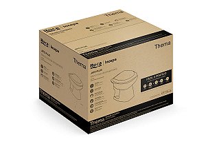 Kit Bacia Convencional, Assento Pp Soft Close E Complementos De Instalação Thema