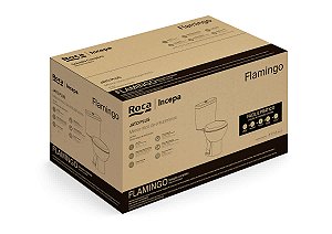 Kit Bacia Com Caixa, Assento Eco E Complementos De Instalação Flamingo