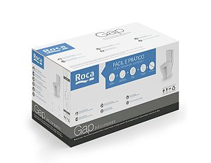 Kit Bacia Com Caixa, Assento Termofixo Com Queda Amortecida E Complementos De Instalação Gap - C323723000