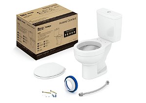 Kit Bacia Com Caixa, Assento Pp Sc E Complementos De Instalação Acesso Comfort