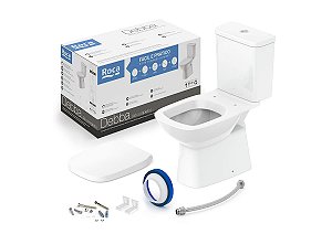 Kit Bacia Com Caixa, Assento Pp Com Queda Amortecida E Complementos De Instalação Debba Classic - C329723001