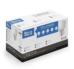 Kit Bacia Com Caixa, Assento Termofixo Com Queda Amortecida E Complementos De Instalação Debba Classic - C329723012
