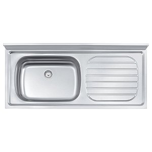 Pia De Apoio Tramontina Filo 56 Ex Em Aço Inox 120X55 Cm