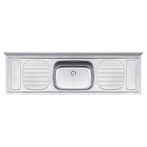 Pia De Apoio Tramontina Filo 56 Plus Em Aço Inox 180X55 Cm