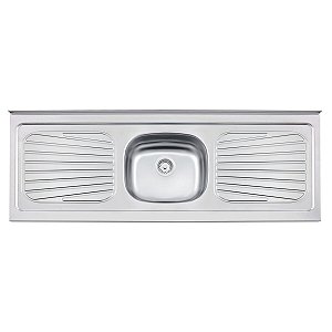 Pia De Apoio Tramontina New Raggi 40 Em Aço Inox 150X52 Cm