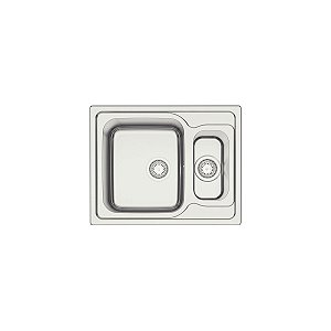 Cuba De Sobrepor Tramontina Marea Deep 1.5C 34 Em Aço Inox Com Acabamento Escovado 62 X 50 Cm Com Válvula