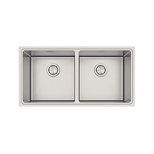 Cuba Tramontina Design Collection Quadrum 2C 40 Em Aço Inox Com Acabamento Acetinado