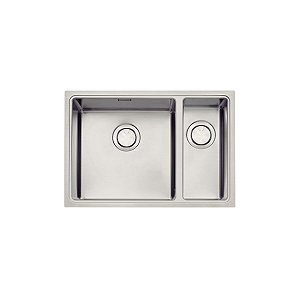 Cuba Tramontina Design Collection Quadrum Em Aço Inox Com Acabamento Acetinado 66X46 Com 2 Cubas