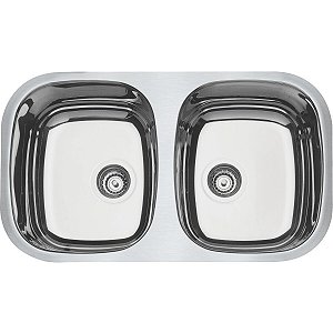 Cuba De Embutir Tramontina Isis 2C 34 Bl Em Aço Inox Alto Brilho