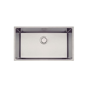 Cuba Tramontina Design Collection Quadrum 70 Em Aço Inox Com Acabamento Acetinado E Válvula De 4 1/2" Com Escape