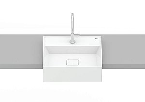 Cuba De Semi Encaixe 400X400 Com Mesa T10 Terra - A32722P000