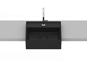 Cuba De Semi Encaixe 400X400 Com Mesa T10 Terra - A32722P080