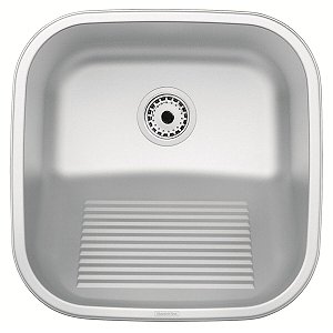 Tanque De Encaixe Tramontina Hera Compact 25L Em Aço Inox Escovado 40X40 Cm