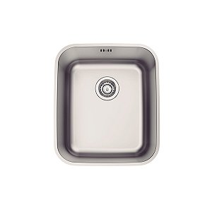 Cuba De Embutir Tramontina Dora 34 Bl R6 Em Aço Inox Escovado Com Válvula E Escape 34X40 Cm