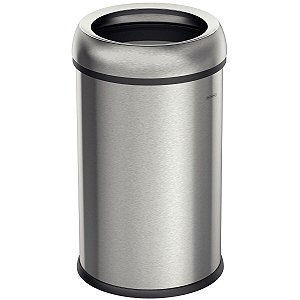 Lixeira Tramontina Friuli Em Aço Inox Com Acabamento Acetinado 65 L Sem Tampa