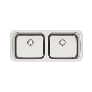 Cuba Tramontina Dora Duo 2C 40 Bl Em Aço Inox Com Acabamento Escovado